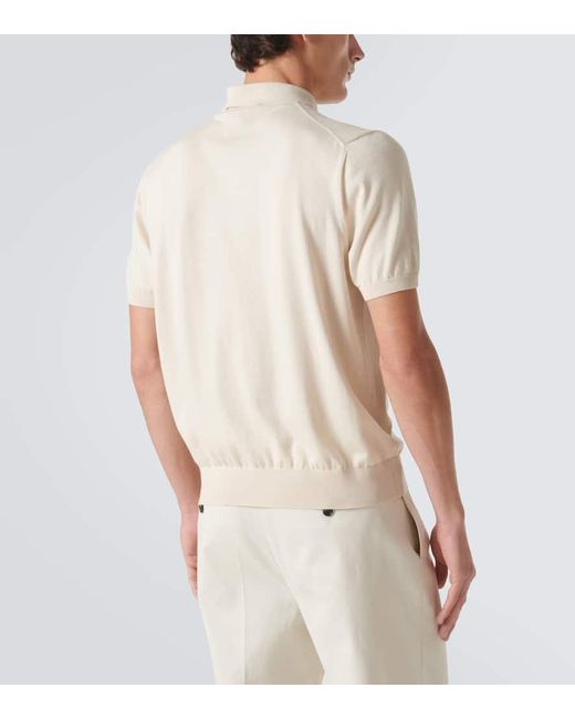 Loro Piana Natural Ice Wish Cotton Polo Shirt for men