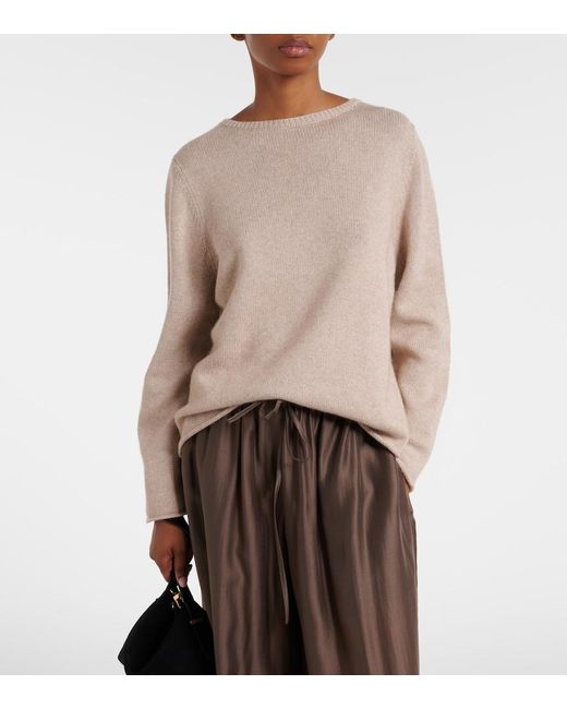 Jardin Des Orangers Natural Cotton And Cashmere Sweater