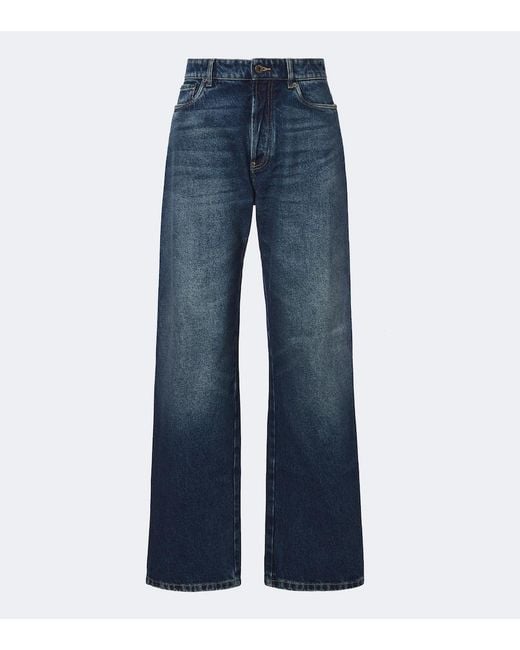 Miu Miu Blue Wide-Leg Jeans