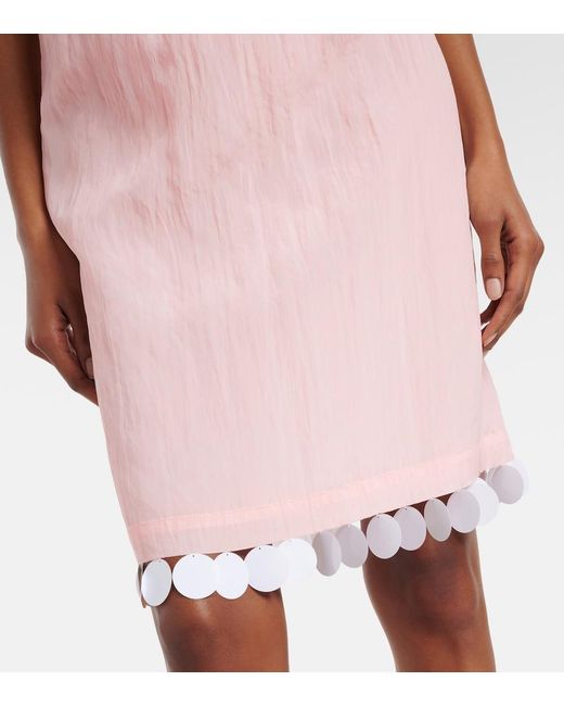 Plan C Pink Midirock Mit Pailletten