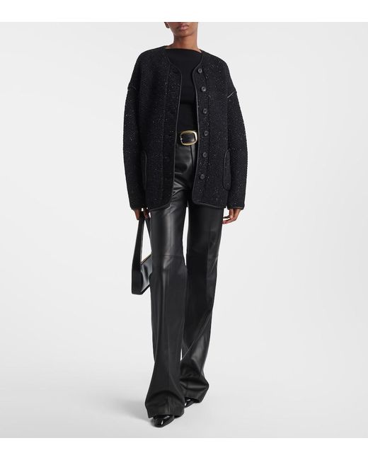 Altuzarra Black Medrano Knitted Wool-Blend Jacket