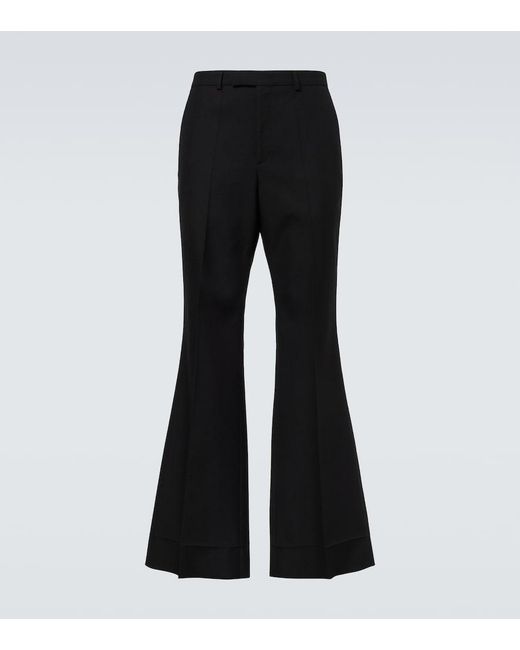 Valentino Black High-Rise Flared Pants for men