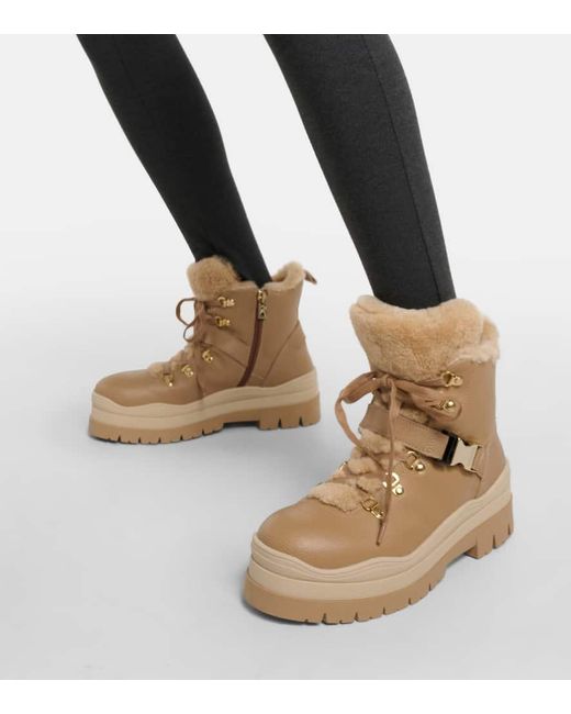 Bogner Natural Arosa Ankle Boots