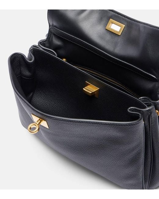 Balenciaga Black Schultertasche Rodeo Small Aus Leder
