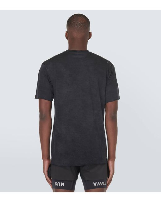 Satisfy Black Wool T-shirt for men