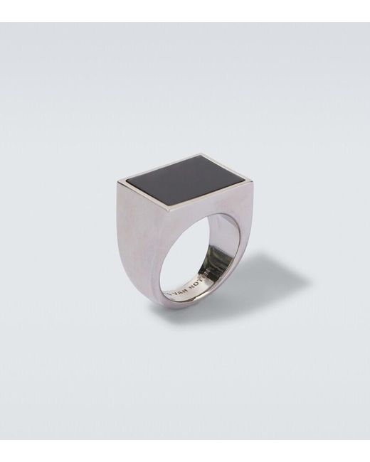 Dries Van Noten Ring in Black für Herren