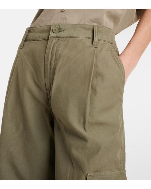 Agolde Natural Jericho Cropped Cotton Cargo Pants