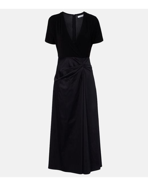Max Mara Black Grembo Knitted Midi Dress