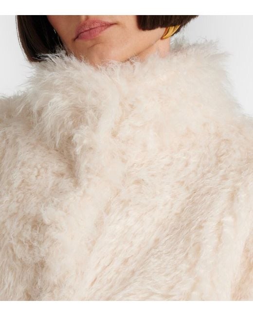 Vince White Shaggy Jacket