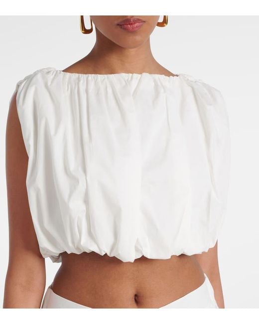 Top Cropped Inamorata di Adriana Degreas in White