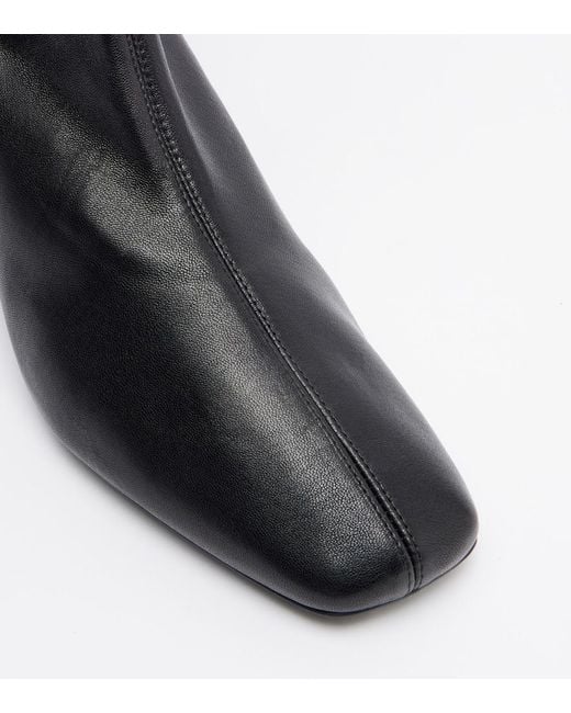 Totême Black Day Leather Over-The-Knee Boots