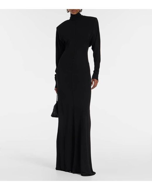 Stella McCartney Black Crepe Jersey Gown