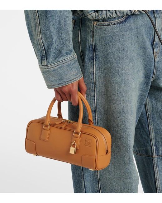 Loewe Brown Amazona 23 Leather Tote Bag