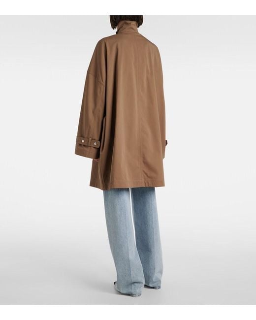Totême Brown Oversized Cotton Jacket
