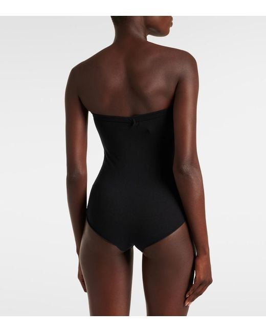 Alaïa Black Strapless Bustier Bodysuit
