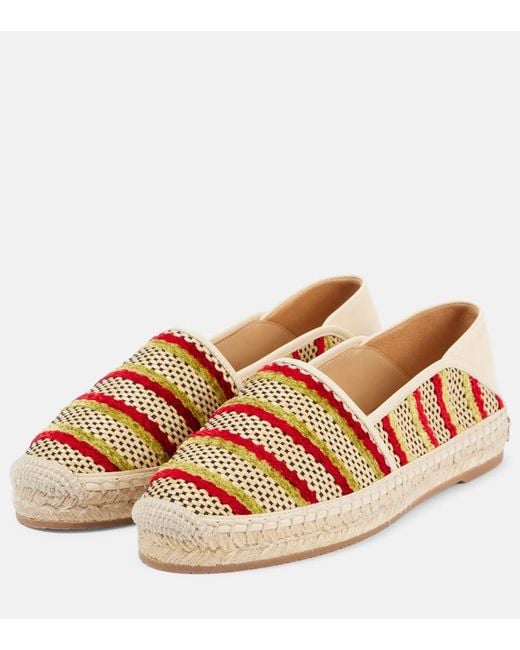 Manolo Blahnik Brown Espadra Raffia Espadrilles