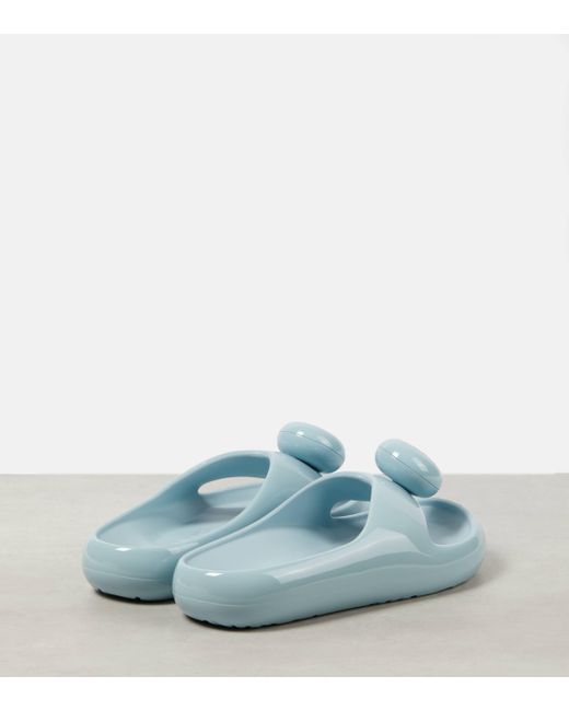 Loewe Blue Paula's Ibiza Foam Pebble Thong Sandals