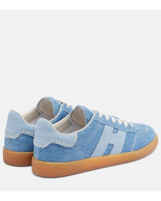 Hogan Blue Denim Sneakers