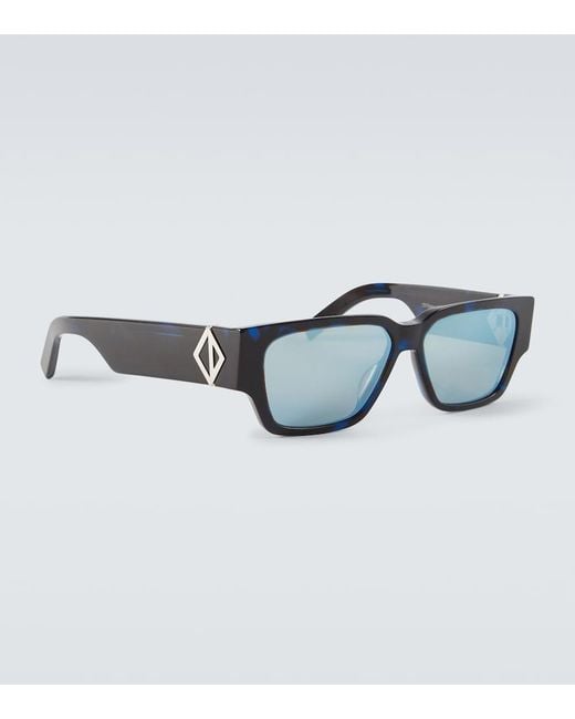 Dior Blue Cd Diamond S5I Rectangular Sunglasses for men