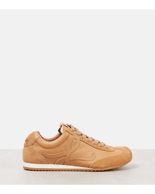 Loewe Brown Ballet Runner 2.0 Leather Sneakers