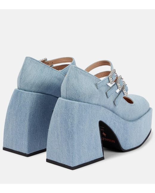 Pumps Con Plateau Bulla Marietta di NODALETO in Blue
