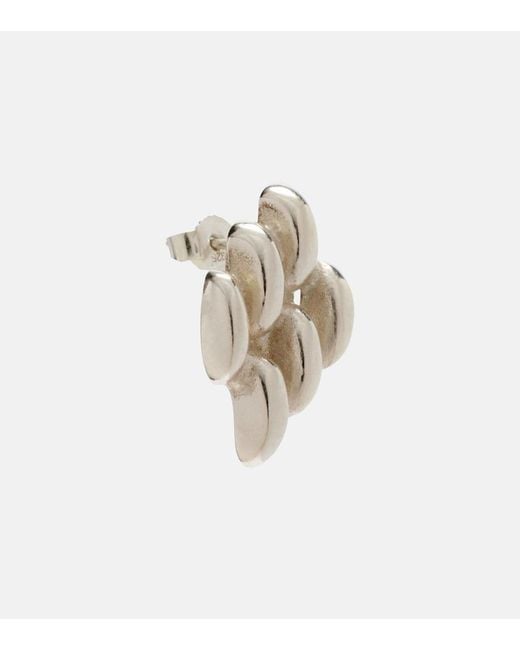 YSSO White Chain Link Mini 925 Sterling Earrings