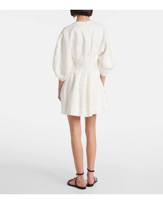 Abito Corto Soleil di Faithfull The Brand in White