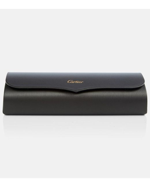 Cartier Gray Panthere De Cartier Rectangular Sunglasses