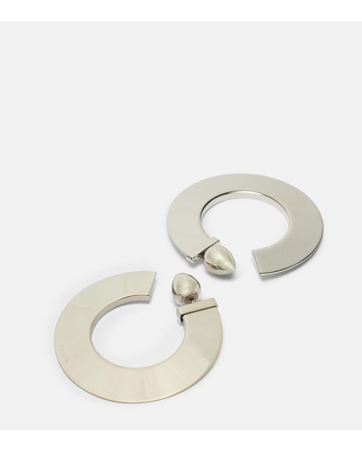Alaïa Metallic Ohrringe Blade