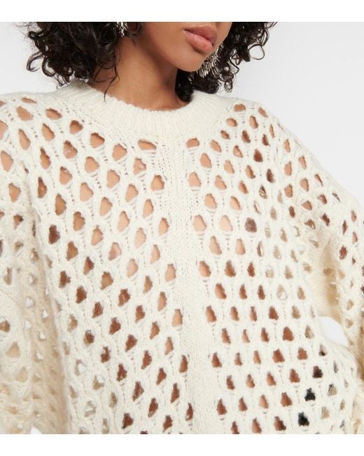 Isabel Marant Natural Tane Alpaca Wool-Blend Sweater