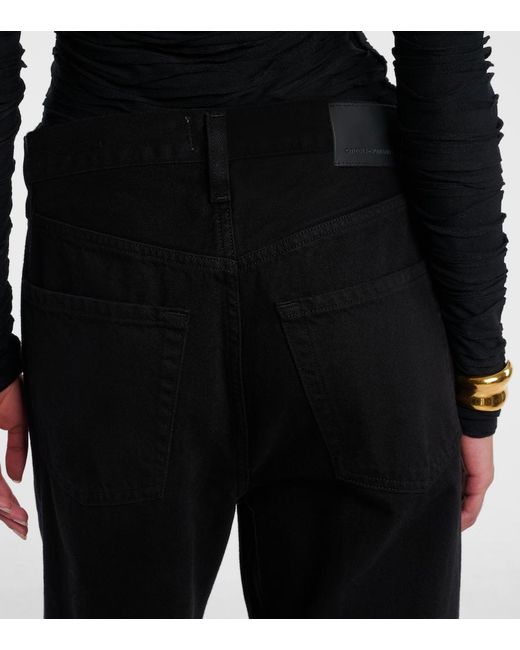 Citizens of Humanity Black Ayla High-Rise Wide-Leg Jeans