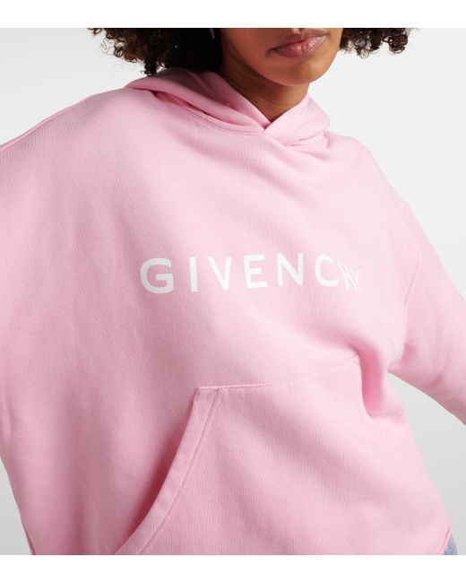 Sweat-shirt a capuche Archetype en coton a logo Givenchy en coloris Pink