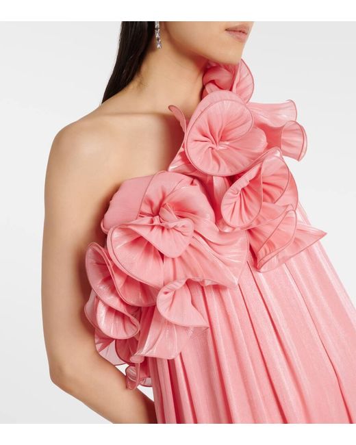 Costarellos Pink Robe Charmain Aus Georgette