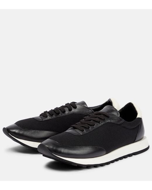 The Row Black Owen Runner Sneakers