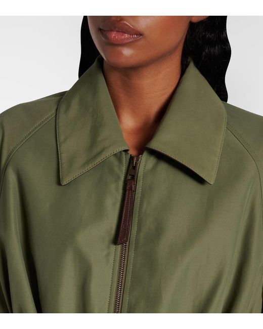 Loewe Green Jacke Aus Einem Baumwollgemisch