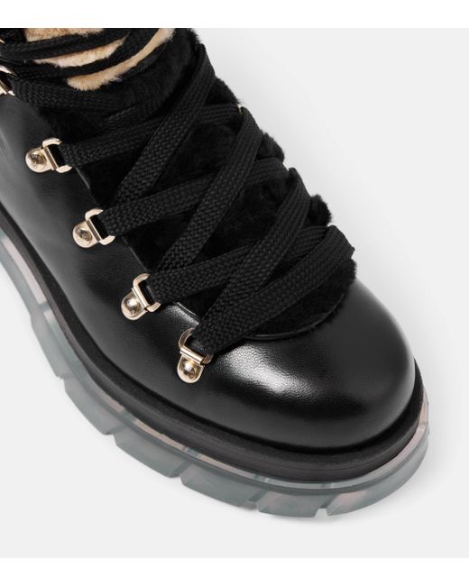 Bogner Black Swansea Leather Lace-up Boots