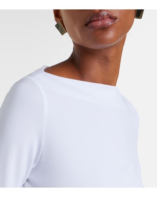 Max Mara White Gomma Jersey T-Shirt