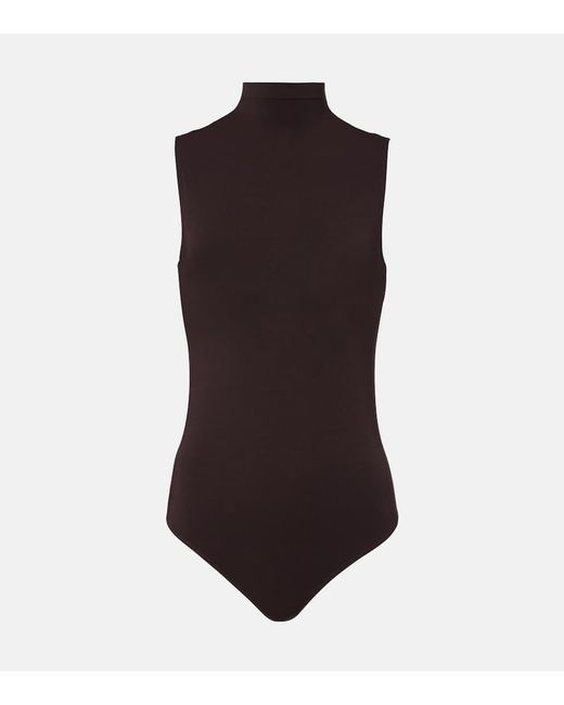 Body De Cuello Alto Wolford de color Brown