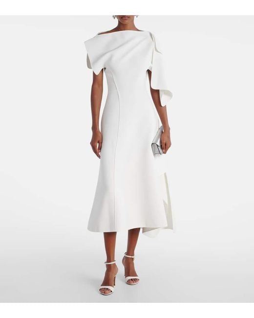 Maticevski White Midikleid Diadem