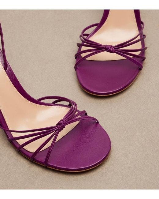 Gianvito Rossi Pink Gwyneth Leather Sandals