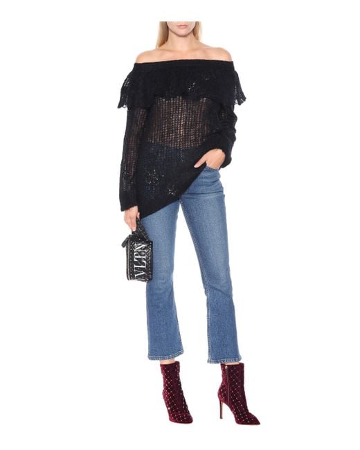 valentino rockstud spike boots
