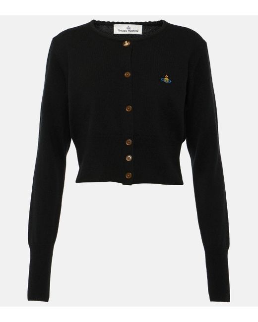Cardigan Orb en laine et cachemire Vivienne Westwood en coloris Black