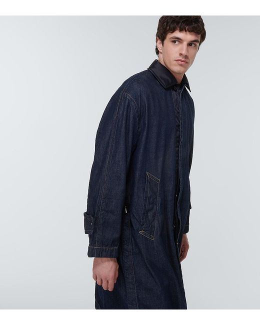 Sacai Blue Denim Coat for men
