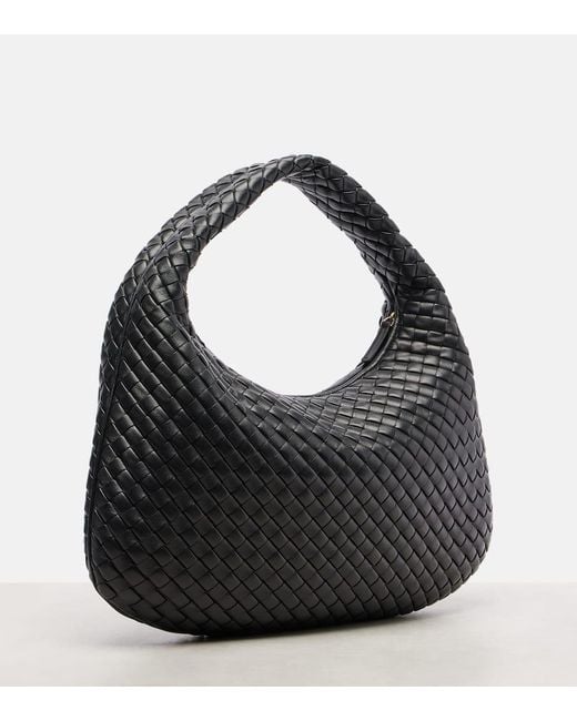 Bottega Veneta Black Schultertasche Veneta Medium Aus Leder