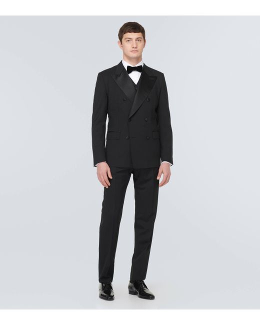 Costume en laine melangee Dolce & Gabbana pour homme en coloris Black