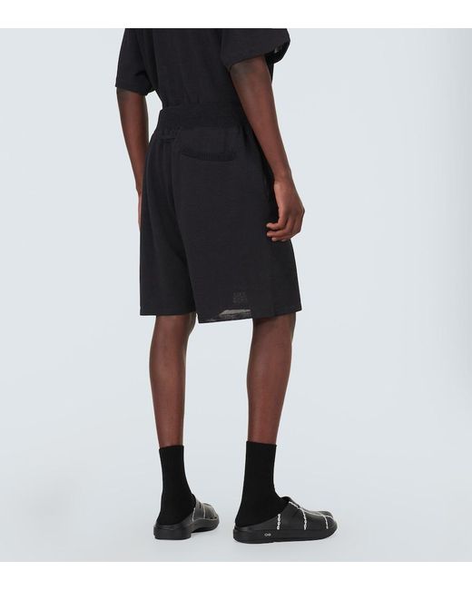 Undercover Gray Knit Shorts for men