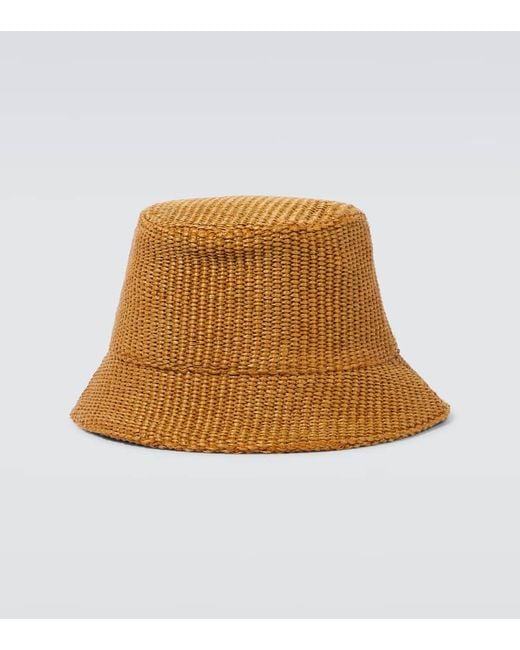 Cappello da pescatore effetto rafia di Marni in Brown da Uomo