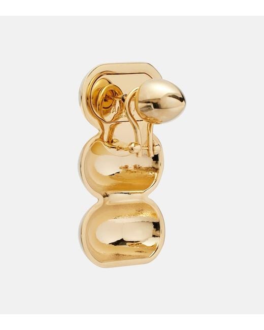 Pendientes Bumper Alaïa de color Metallic