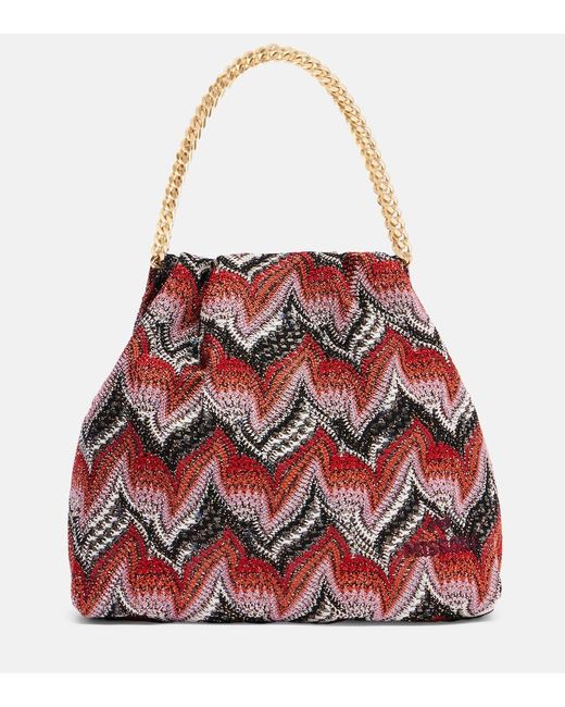 Missoni Red Zigzag Clutch