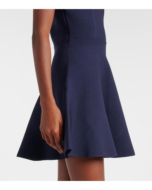 Monique Lhuillier Blue Embellished Minidress